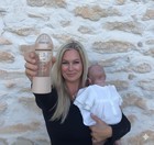 Baby Bottle With Built In Pacifier Storage  8oz 240ml  Bpa   Anti Colic  Incl   