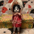 Sakura Bisque Doll  3 - Collectible Ceramic Figurine  Hand-painted  Japan