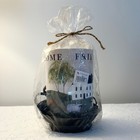Vintage 90s Christmas Tree Shops Primitive Farmhouse Electric Candle Lamp New