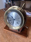 Chelsea Boston Ships Bell Clock On Stand