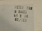 Vintage 1969 Walt Disney   s Peter Pan 6 Sheet 84 X 84 Original Movieposter 4 Pc