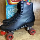 Vintage Chicago Men s Roller Rink Skates Size 10 Black 405 Red Urethane Wheels