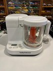 Baby Brezza Food Maker One Step Glass Steam Blend White 4 Cups Per-owned