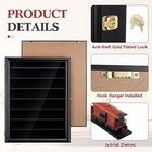 Ho Scale Model Train Display Case Rack Wall Cabinet - Lockable With W98  Uv P   