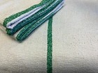 120 Pieces New Green Striped Bar Mops Bar Towels Resturant Cleaning 16x19 Inch