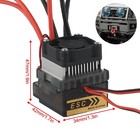 High Double Way Esc Brush Motor Controller For Rc Model Car Boat
