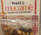 Vintage 70 s Macrame Kit Book -6 Projects 2 Cord  Beads Boho Festival Loop Belt