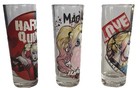 Harley Quinn 3 Shot Glasses Joker Dc Comics
