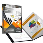 Performore Presentation Folder  24 Pocket 11 5  X 9 75  X 0 562   Black 