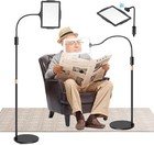 Floor And Stand  48 Led Flexible Hands Free Magnifier Lamp - 2-in-1 Large Lig   