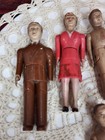 Renwal Family Of 6 Jointed Dollhouse Dolls Mom Dad Boy Girl Vintage 1950s Toys 