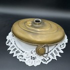 Antique  Vintage Copper Hot Water Bottle  Oval Hammered Bed Warmer
