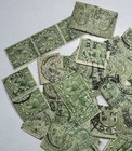 Lot Of 60  Great Britain Kgv Halfpenny Green 1912-1936 Pairs Strip Perfin