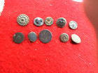 Detecting Finds 10 Designed Rev War Colonial Georgian  Buttons