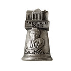 Vtg Wapw Souvenir Pewter Thimble   Franklin D Roosevelt Little White House   Uk