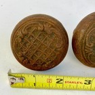 Lot 2 Antique Cast Iron Door Knobs 2 25  Vintage Ornate Passage