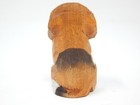 Hand-carved Beagle Puppy Ornament  Miniature Wooden Dog Collectible Figurine