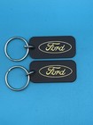 Set Of 2 Ford Oval Logo Black Zippo Key Ring