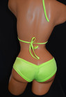 Exotic Dancer Stripper Ware Sexy Uv Glow Scrunch Butt Shorts Top Set