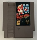 Cib Original Super Mario Bros Nes Game Hang Tab Box 5 Screw Round Logo Non Rev A