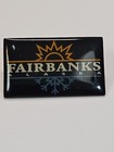 Fairbanks Alaska Souvenir Lapel Pin Black Background 