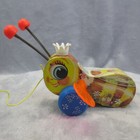 Vintage Fisher Price Toys Queen Buzzy Bee Honeybee Walk Along Pull Toy