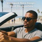 Men s Blackout Sunglasses-retro Round Frame  Outdoor Uv Protection  Limited Deal