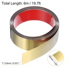 19 7ft X 1 97  Wall Trim Self Adhesive Stainless Steel Brushed Finish Golden