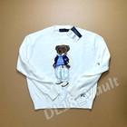 Polo Ralph Lauren Polo Bear Varsity Sweater White Crewneck Size S Nwt