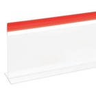 Meat Case Divider Shelf Divider Clear With Red Trim T Shape - 30 l X 5 h