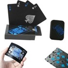 2 Decks Black Poker Playing Cards Pvc Plastic High Quality Durable Waterproof