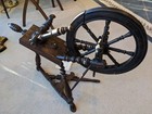 Antique Spinning Wheel 1890 Belgium - Unique Vintage Display Decor