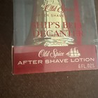 Vintage Old Spice Ship   s Bell Decanter After Shave 6oz Shulton Limited   