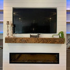 Wood Crafts Rustic Hand Hewn Barn Beam Mantel  6 X 8 X 60  Honey 