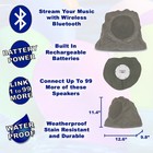 Theater Solutions Wireless 200w Rechargeable Bluetooth Rock Speaker Pair Grey
