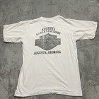 Vintage Harley Davidson Augusta Ga Tshirt White Double Sided Made In Usa Size M