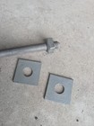  lot Of 20  5 8 -11 X 20  Galvanized Steel Coarse Thread Square Head Bolt W nuts