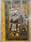 2 Sets Of Framed Persian Miniatures 19 20th Century