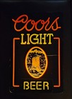 Coors Light Beer  Neon Sign Vintage 1980 s