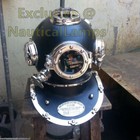 Antique Us Navy Boston Diving Divers Helmet Full 18 Inch Deep Sea Scuba Decor