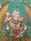 36  24  Tibet Tibetan Cloth Silk Vajrasattva Buddhist Deity Tangka Thangka Mural