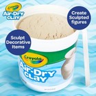 Crayola Air Dry Clay  5lbs   Natural White Modeling Clay For Kids  Sculpting Mat