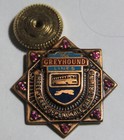 Greyhound Bus 3 Year Dependable Driver Award Pin Badge 8 Rubies