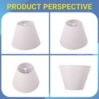 Lamp Shade Linen Fabric White Lamp Shade Small 5 Inch Top Diameter X 9 Inch8470