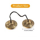 Boao Tingsha Meditation Bell With Bag om Mane Padme Hum Symbols    Usa Fast Ship