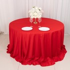 132  Red Scuba Polyester Round Tablecloth Wedding Table Linens Party Supplies