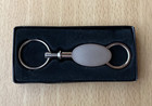Apple Original Novelty Silver Logo Key Holder Key Ring Wz box Vintage Rare Mint