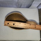 Mcm Solid Brass Nautilus Shell Planter With Tripod Legs Heavy Mid Century Modern