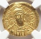 Gold Zeno 474-491 Ad  Eastern Roman Empire Byzantine Av Solidus Coin  Ngc Ch Xf