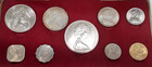 1966 Bahamas 9 Coin Unc Set W 4 Silver Coins In Original Box